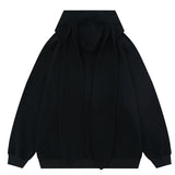 Advbridge Men Streetwear Hoodie Sweatshirt Hooded Rabbit Ear Hoodie Autumn Unisex Harajuku Anime Hooded Zipper Cardigan HipHop Couple Tops