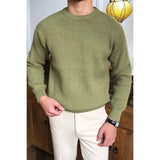 Advbridge Male Knit Sweater Men Autumn and Winter Tops Men Casual Clothes Round Neck Knit Men Pullover Sweater Male Clothing W09
