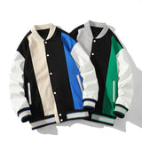 Advbridge Spring New Fashion Casual Loose Quality Patchwork Knit Coat Men Jacket
