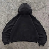 Advbridge American retro sweatshirt winter thickened 2K loose men and women niche popular hooded sweatshirt trendy personality simple