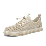 ADVBRIDGE  -  Fashion Breathable Walking Mesh Flat Shoes Sneakers Men Shoes Men Casual Shoes