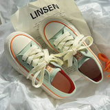 ADVBRIDGE  -  Women's Thick Sole Canvas Shoes Breathable Original Trendy Board Shoes Summer New Arrival Versatile for Skirts White Sneakers