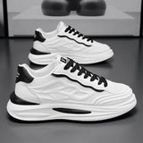 ADVBRIDGE  -  Designer Fashion White Men Casual Sneakers Lightweight Breathable Running Shoes Platform Outdoor Comfortable Tennis Shoes