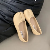 ADVBRIDGE  -  Spring New Brand Women Flat Shoes Fashion Candy Color Ladies Split Toe Shallow Slip On Boat Shoes Dress Loafer Shoes New