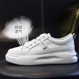 ADVBRIDGE  -  Leather sneakers 2025 Autumn/winter New Single Shoe Thick Soled Women's Shoes Flat Soled Shoes Casual Shoe Women's Board Shoes