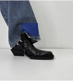 ADVBRIDGE  -  High Top Chelsea Tip Inner Height Increase Men's Casual British Short Thick-soled Sneakers Chelsea Boots