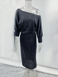 ADVBRIDGE  -  New Women's Holiday Party Cocktail Party Sparkling Sequined Dress Fashion Temperament Elegant Sexy Sequined Evening Dress