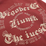 Advbridge Men's Hip Hop Vintage Hooded Sweatshirt Y2K Streetwear Creative Letter Print Hoodie Cardigan Harajuku Couple Zipper Jacket Coats