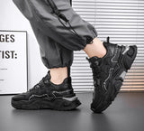 ADVBRIDGE  -  Men's Thick Soled Casual  Soft Soled Sports Shoes Four Season New Outdoor Students Comfortable Running Shoes Versatile Sneakers