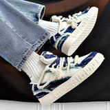 ADVBRIDGE  -  New Autumn Men Sneakers Fashion Breathable Leather Strap White Casual Shoes Student Comfort Outdoor Sports Vulcanized Flat Shoes