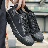 Advbridge New Men Wear-resistant Sport Shoes Canvas Sneakers Lace-Up Walking Shoes Climbing Trekking Tactical Sneakers Men's Casual Shoes