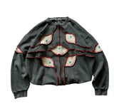 Advbridge Streetwear Retro Hoodie Y2K Clothes Harajuku Hip Hop Retro Eyeball Patch Hoodie Sweatshirt Mens Womens Punk Rock Pullover Jacket