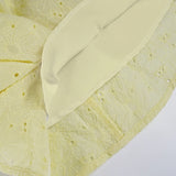 ADVBRIDGE  -  Casual Hollow Out A-Line Dress Slim Deep V-Neck Short Puff Sleeve Mini Dresses For Women 2025 Summer Fashion Streetwear