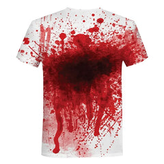 Advbridge Halloween T-Shirts Horror Bloody 3D Print Men Women O-Neck Short Sleeve T Shirt Oversized Harajuku Y2k Tees Tops Kids Clothing