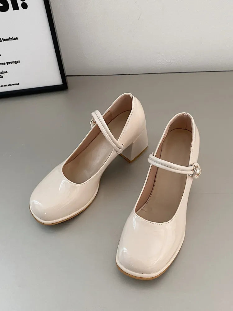 Advbridge French Elegant High Heels Shoes Office Lady Pure Color Korean Style Sandals Design Summer Chic Casual Non Slip Sandals