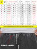 Advbridge Spring Autumn Multi-Pockets Cargo Jeans Men Black Blue Denim Jogger Pants Male Baggy Jean Trousers Plus Size 6XL 7XL 8XL