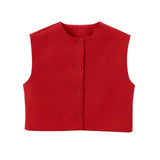 Advbridge  2024 Women's Flared Vest Vest Summer Jackets Zevity Sleeveless Woman Traffic Working Female Elegant Luxury Coat Coats