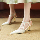Advbridge Spring/summer Cow Leather High Heels Woman Shoes Thin Heel French Pointed Toe Shallow Shoes Women Pumps Handmade Stiletto