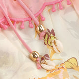 Advbridge 2024 New French Floral Suspender Dress for Women Summer New Style Backless Straps Waist Slimming Cake Long Skirt Print