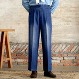 ADVBRIDGE  -  Autumn and Winter Retro American Khaki Loose Wide-leg Jeans Japanese-style Profile Gorkha Casual Pants for Men