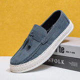 ADVBRIDGE  -  Tassel Suede Loafers Man Moccasins Comfy Flat Men's Summer Shoes Fashion Slip-on Driving Casual Shoes For Man chaussure hommes