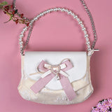 Advbridge Gorgeous Elegant Retro Court Style Cosplay Lolita Victorian Girl Lace Ruffled Pearl Gem Bow Pointed 7cm High Heeled Shoes