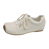 ADVBRIDGE  -  Fashion Casual Sneakers White 2025 Summer Flat Square Toe Sneakers Women's Shoes