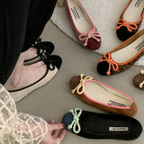 ADVBRIDGE  -  New Women Flats Shoes Fashion Brand Bow Knot Ballet Flats Ladies Shoes Spring Footwear Wedges Heel Mary Jane Shoes Casual Loafer