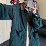 ADVBRIDGE  -  M-5XL Plus Size Mens Prestwich Corduroy Jacket Turn Down Collar Zipprt Up Autumn Spring Coat Casual Streetwear Clothing for Men