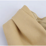 ADVBRIDGE  -  Safari Style Crossed Neck Dressess Women Elegant Sleeveless Belt Pockets Tube Long Dressess Female 2025 Summer New Lady Outwears