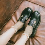 Advbridge Gothic sweet lolita shoes vintage round head thick bottom ventilate women shoes student daily kawaii shoes loli cosplay