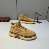 Advbridge 2025 Leather Men's Boots Winter Fashion Retro Comfortable Casual High Quality Thick Sole Warm Personality Men's Shoes