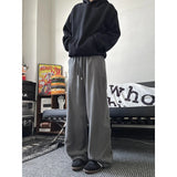 ADVBRIDGE  -  Winter Thicken Beige Pants Men Warm Fashion Thick Casual Pants Men Streetwear Korean Loose Wide Leg Pants Mens Trousers M-3XL