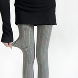 Advbridge Spring Women's Tights Sexy Striped Patchwork Stockings Pantyhose Fashion Slim Body Leggings Evening Party Stockings 2025