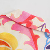 Advbridge Summer New Women's Fashion Style with Belt Printed Midi Long Edition Flip Collar Shirt Dress