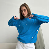 Advbridge New Woman Sweater printed Loose type 2024 autumn winter sweater style commuting casual round neck women's top sweater