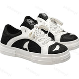 ADVBRIDGE  -  Men's White Shoes Spring Autumn New Outdoor Non Slip Comfort Platform Sneakers Height Increase Fashion Lace Up Casual Shoes