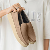 ADVBRIDGE  -  High Quality Men's Loafers Soft Suede Slip-on Shoes Man Flats Lightweight Comfortable Driving Shoes For Man Summer Casual Shoes
