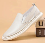 ADVBRIDGE  -  Leather Shoes Men's 2025 Summer New Male Leather Shoe Leather Man Casual Single Shoe Solid Color Breathable Mans Shoes Loafers