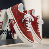 ADVBRIDGE  -  Summer Pink Canvas Shoes For Man Large Size 48 Korean Trendy Men's Vulcanize Shoes Low Top Lace-up Skateboarding Sneakers Male