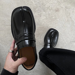 Advbridge Shoes Loafer for Men and Women Split Toe Thick Sole Casual Leather Shoes