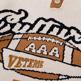 Advbridge Fashion Oversized Men Women Streetwear Retro Checkerboard Stitching Knitted Sweaters 2022 Autumn Casual College Pullovers Hombre