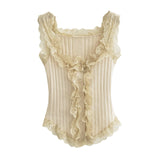 Advbridge Summer outfits lace knit camisole top