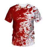 Advbridge Halloween T-Shirts Horror Bloody 3D Print Men Women O-Neck Short Sleeve T Shirt Oversized Harajuku Y2k Tees Tops Kids Clothing