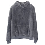 Advbridge Winter Clothing Men's Light Luxury Fleeced Knitted Hooded Sweater Casual Streetwear Long Sleeve Retro Popular Pullover Hoodie