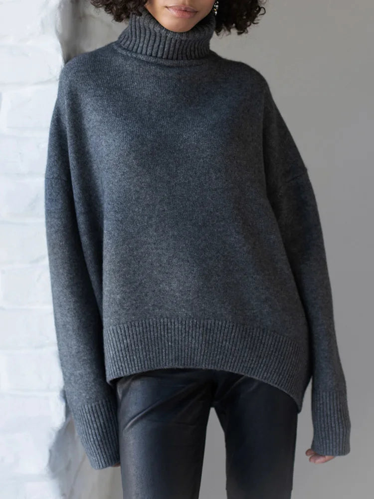 Advbridge aspen outfit winter Kyra Turtleneck Oversize Sweater