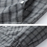 Advbridge Plaid Jacket Men Harajuku Woolen Jacket Coat Plus Size 8XL Spring Autumn Plaid Coats Male Outerwear Big Size 8XL