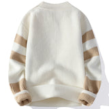 Advbridge Sweaters men 2024 winter korean style mens warm sweater mens fashion sweaters Splicing color patterns Men's wool pullovers male