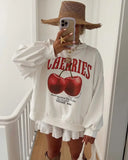 Advbridge Harajuku long sleeves essential autumn lemon graphic t shirts oversized streetwear goth sweatshirt y2k top grunge women clothes