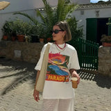 Advbridge Harajuku Cute Graphic T Shirts Oversized All Cotton Gothic Clothes Streetwear Grunge Y2k Tops Goth Men Women Clothing